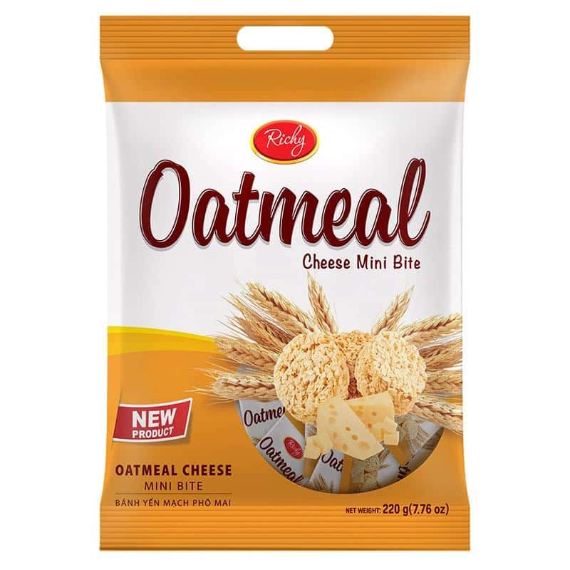 Bánh Yến Mạch Phô Mai | Oatmeal Cheese Mini Bite