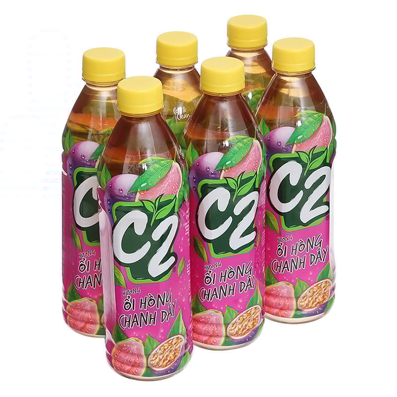 C2 Trà Ổi Hồng Chanh Dây | C2 Guava Passionfruit Tea 455ml