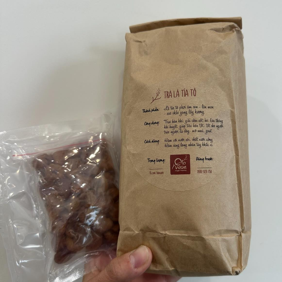 OlaVuon Trà lá Tía Tô | Perilla Tea Leaves