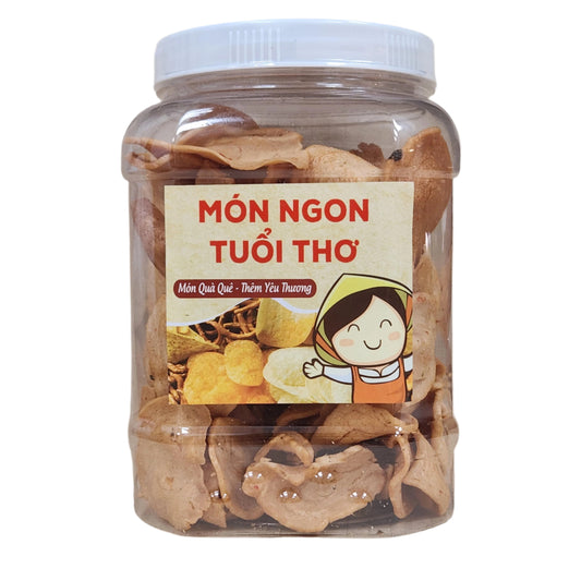 Bánh Tai Heo Mắm Ớt | Umbrella Cookies Mix Sauce