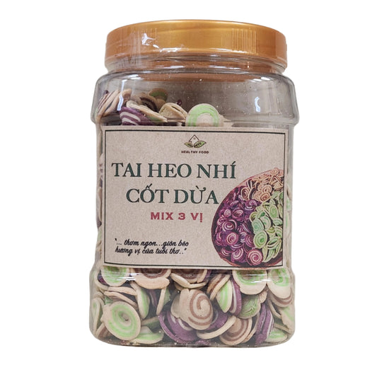 Bánh Tai Heo Nhí Cốt Dừa | Small Umbrella Cookies Mix Coconut
