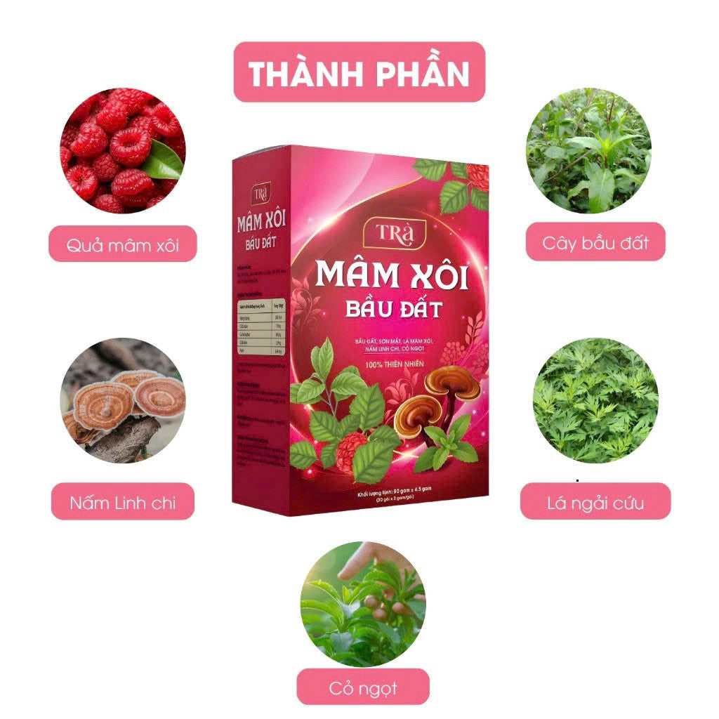 Trà Mâm Xôi Bầu Đất