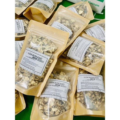 Nấm Rơm Khô Thái Lát | Dried Sliced Straw Mushroom